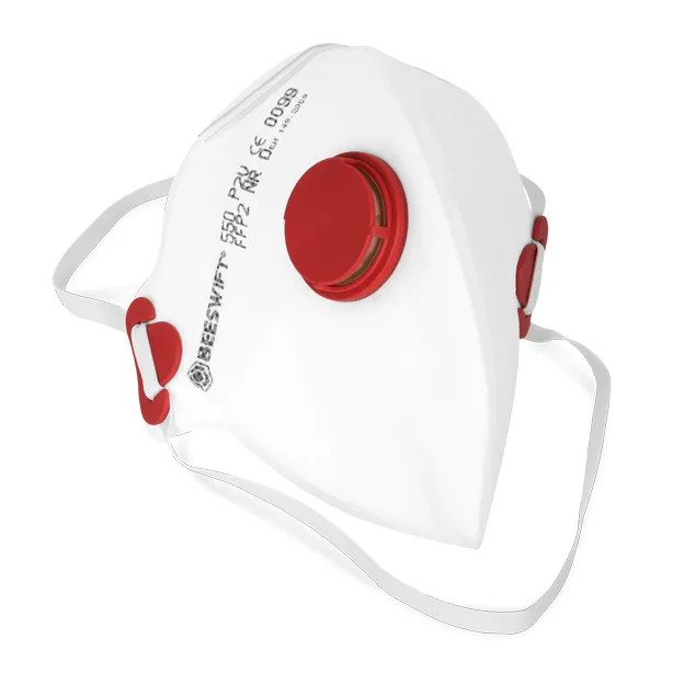 Beeswift Fold Flat P2 Valved Mask (Box of 20) — White